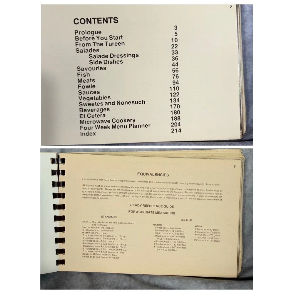 Vintage 1970s The Dieter's Gourmet Cookbook Volume II Sondra Blumenthal Spiral